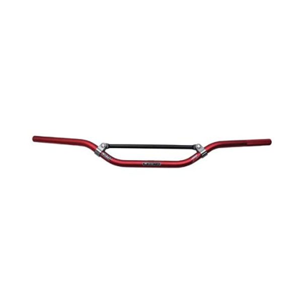 ZETA ZE07-6453 NEWCOMP Handlebar, 7 8 Bar, DualSports Med, Bar Clamp Section, Outer Diameter 0.9 Inches (22.2 mm), Aluminum, Red Fashion - Image 2