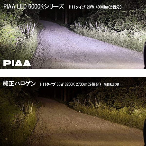 PIAA X7341 LED BULBS for Headlights and Fog Lights, 6,000k Series, 4,000 LM, 12V, 20W, Road Transport Vehicle Act Compiliant (May Be Subject to Local LegisLaTION) Supply - Image 3