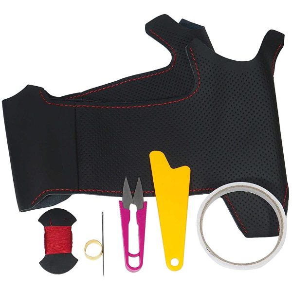 TRICOLOLORE EX BR BM Legacy (D ~), GJ GP IMPREZA SJ FORESTER BLACK LEATHER X Red Stitching, 1u-10 DIY STEERING GENUINE LEATHER Replacement Kit 1BS1U1U12B2B2B2B1R Online Sale