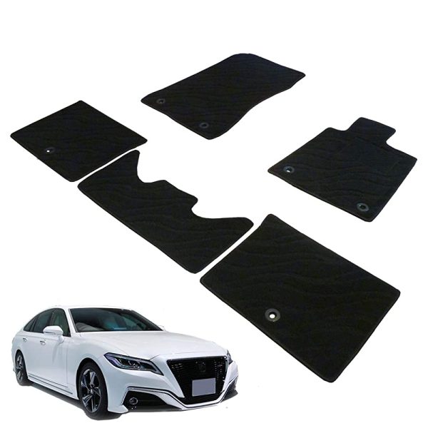 Phoenice Car Mat, Floor Mat, Domestic Production, Toyota Crown Hybrid 220 Series, Wave Black, Wave Black, Anti-Slip Shape, Non-Slip, Car Mat (CAR GOODS SPECIALTY STORE) Online Hot Sale - Image 2