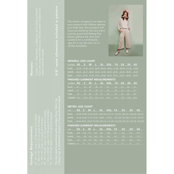 Friday Pattern Company - Avenir Jumpsuit Pattern For Sale - Image 2