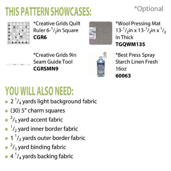 Cut Loose Press, Cherokee Star Quilt Pattern For Sale - Image 2