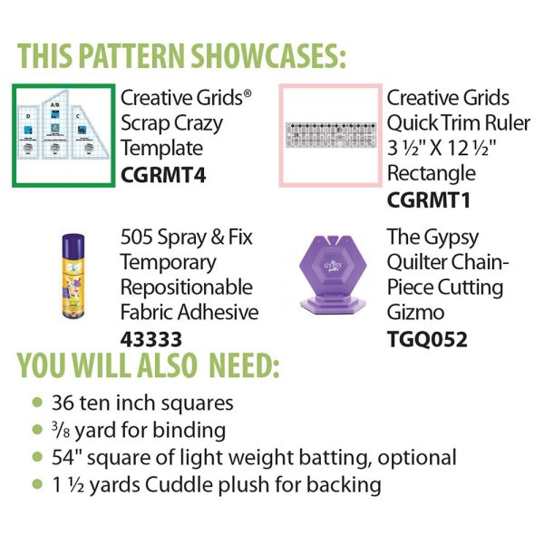 Cut Loose Press, Scrap Baby with Cuddle Backing Quilt Pattern Online - Image 2