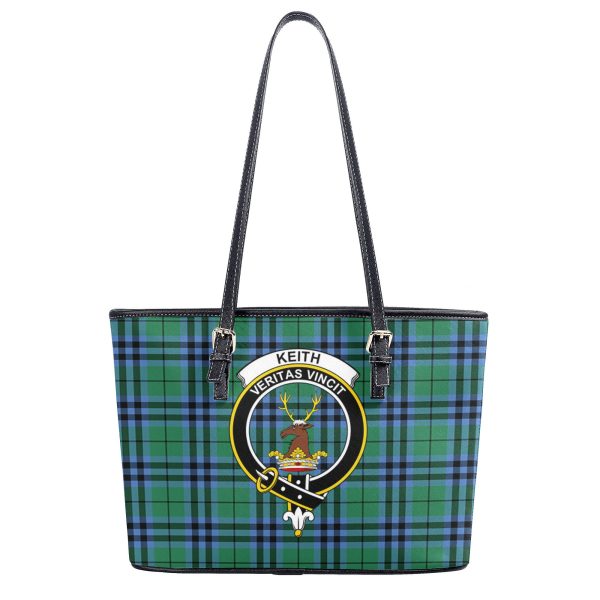 Keith Ancient Tartan Crest Leather Tote Bag Discount - Image 2