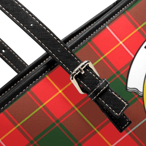 McFie Tartan Crest Leather Tote Bag Sale - Image 5