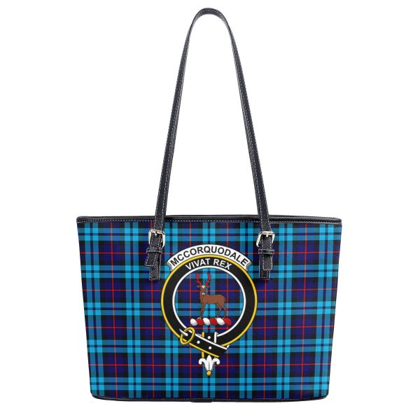 McCorquodale Tartan Crest Leather Tote Bag Sale - Image 2