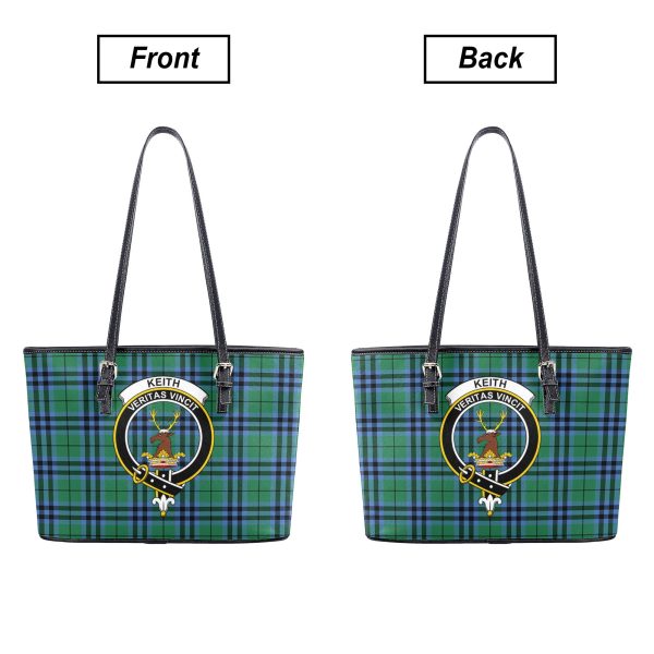 Keith Ancient Tartan Crest Leather Tote Bag Discount - Image 3