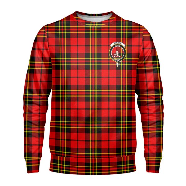 Brodie Modern Tartan Crest Sweatshirt Online now