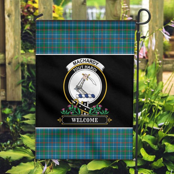 MacHardy Ancient Tartan Crest Garden Flag - Welcome Style Online now - Image 2