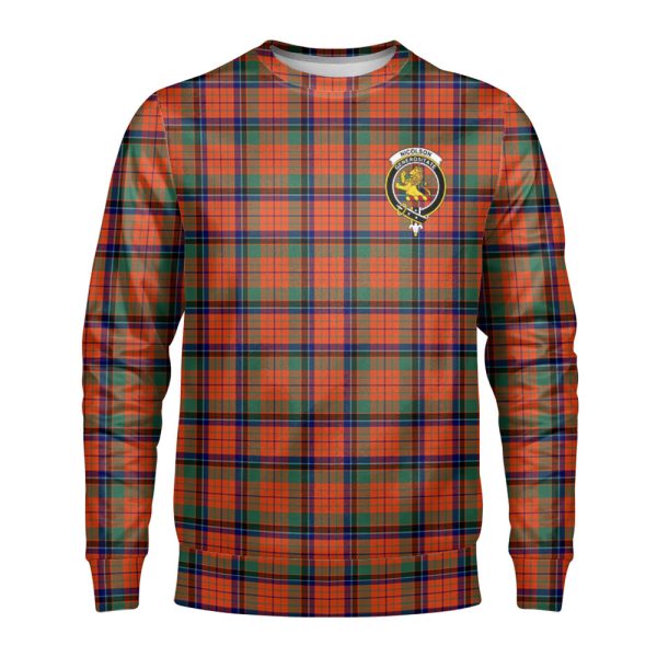 Nicolson Ancient Tartan Crest Sweatshirt Online Sale