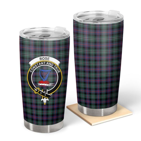 Rose Hunting Modern Tartan Crest Tumbler Sale