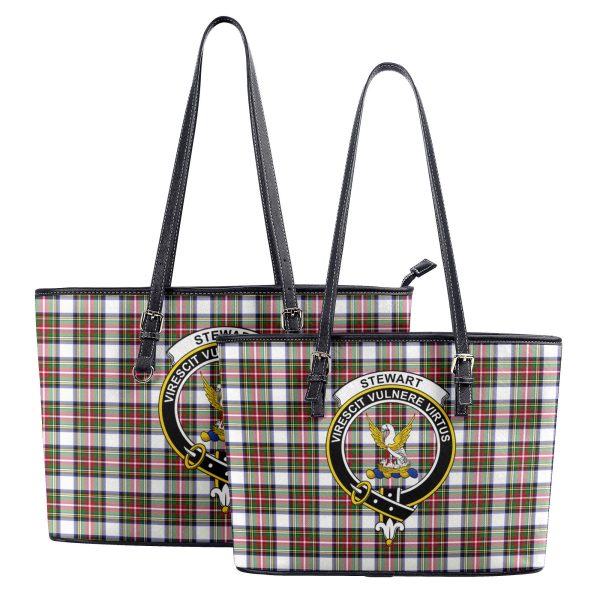 Stewart Dress Modern Tartan Crest Leather Tote Bag Hot on Sale - Image 4