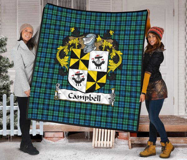 Campbell Ancient 01 Tartan Coat of Arms Quilt Fashion - Image 2