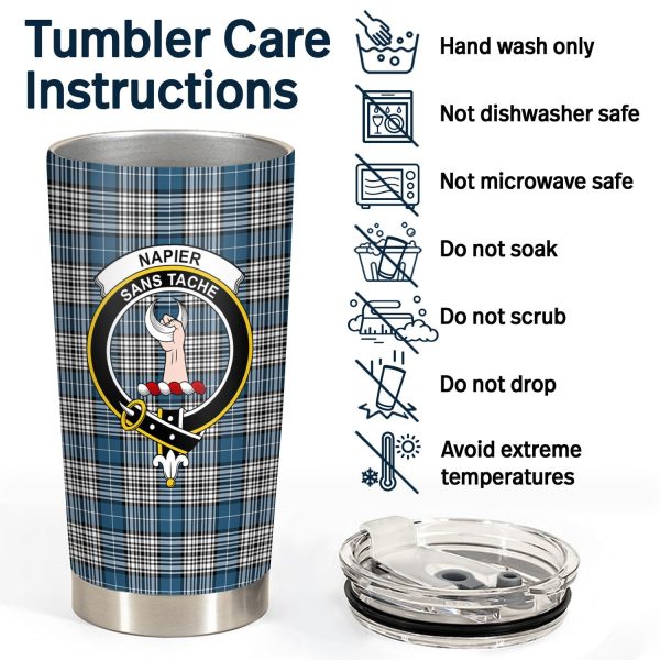 Napier Modern Tartan Crest Tumbler Hot on Sale - Image 4