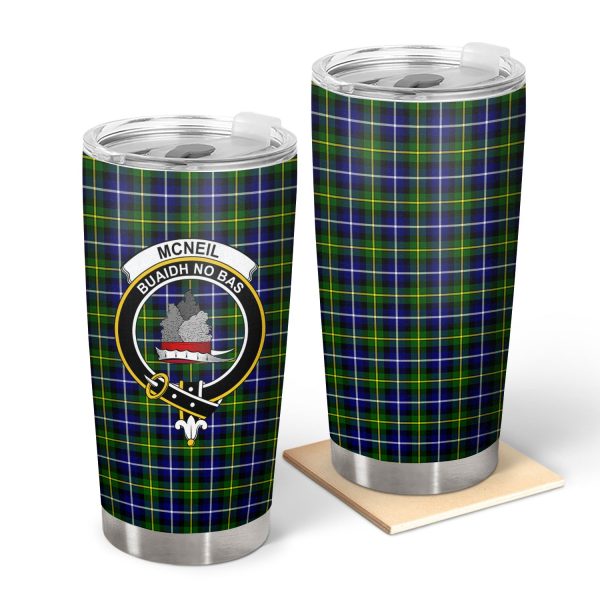McNeil of Barra Modern Tartan Crest Tumbler on Sale