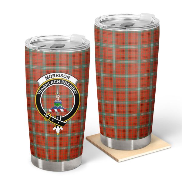 Morrison Red Ancient Tartan Crest Tumbler Supply