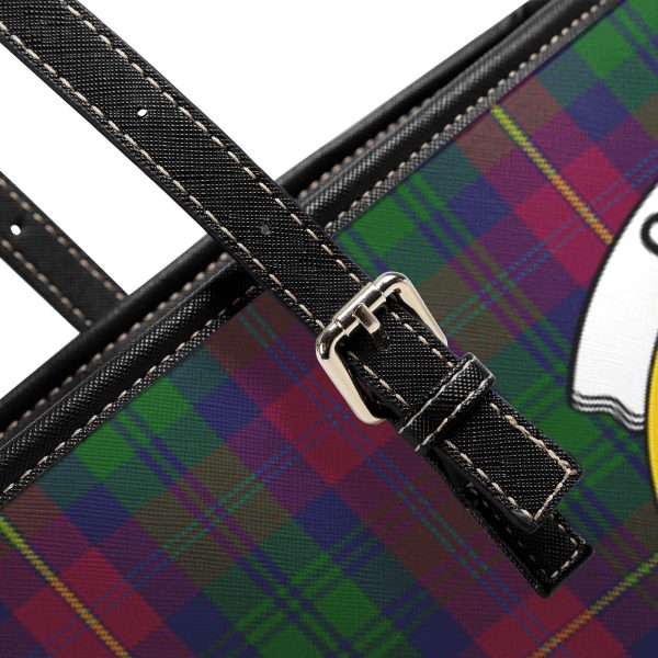 Cairns Tartan Crest Leather Tote Bag Cheap - Image 5