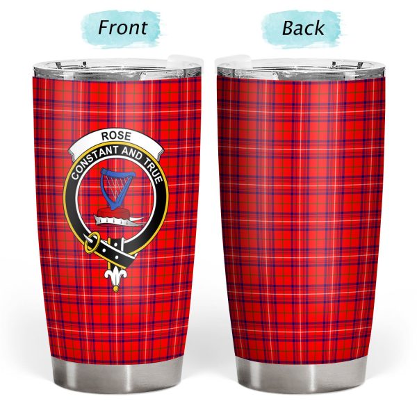 Rose Modern Tartan Crest Tumbler Cheap - Image 3