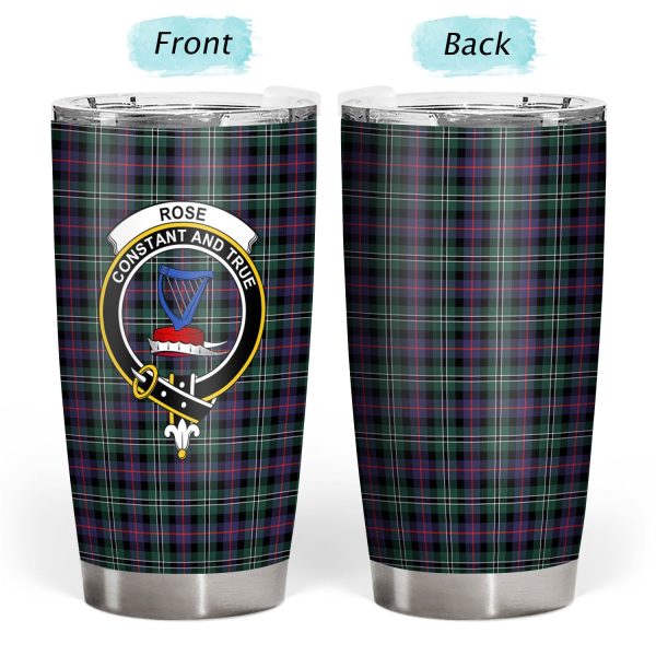 Rose Hunting Modern Tartan Crest Tumbler Sale - Image 3