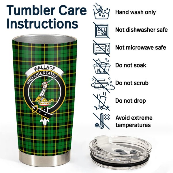 Wallace Hunting Modern Tartan Crest Tumbler Online now - Image 4