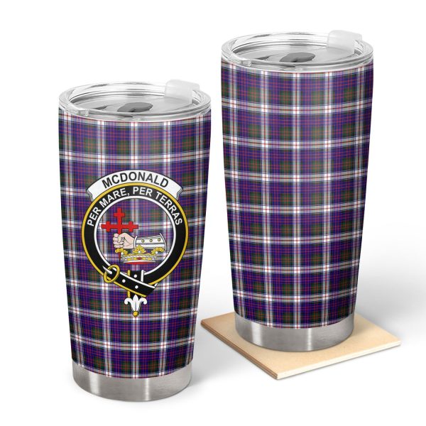 McDonald Dress Modern Tartan Crest Tumbler For Discount