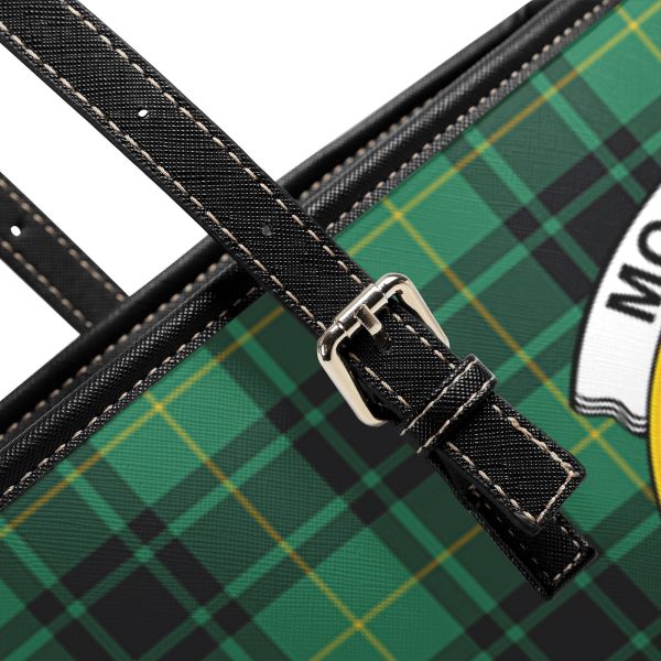 McArthur Ancient Tartan Crest Leather Tote Bag Discount - Image 5