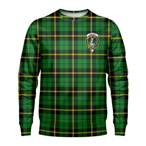 Wallace Hunting Modern Tartan Crest Sweatshirt For Discount
