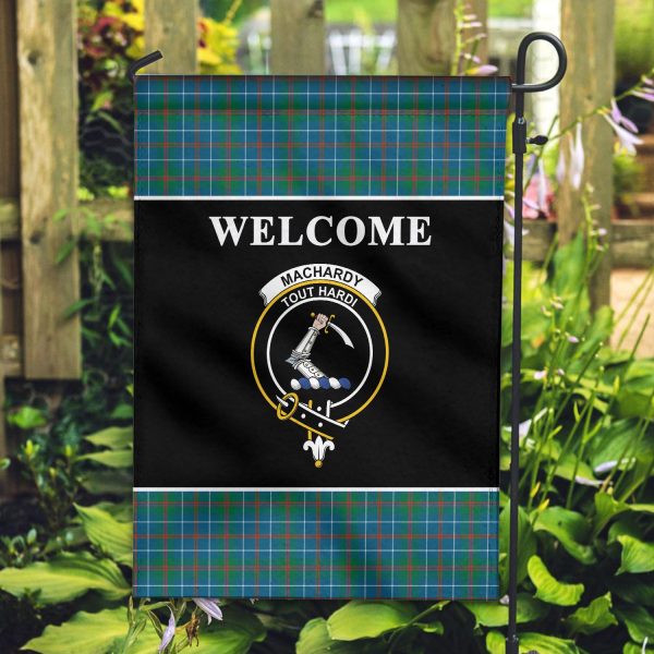 MacHardy Ancient Tartan Crest Black Garden Flag Online Sale - Image 2