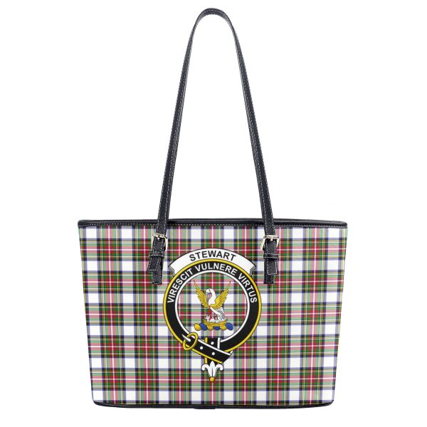 Stewart Dress Modern Tartan Crest Leather Tote Bag Hot on Sale - Image 2