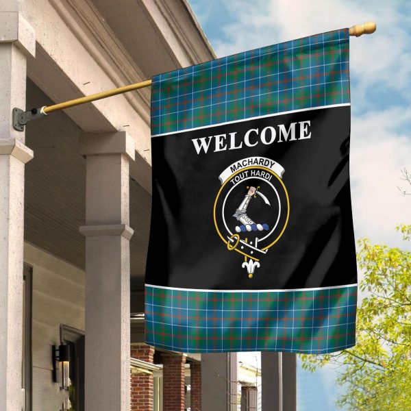 MacHardy Ancient Tartan Crest Black Garden Flag Online Sale