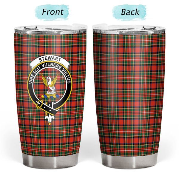 Stewart Royal Modern Tartan Crest Tumbler Online Sale - Image 3