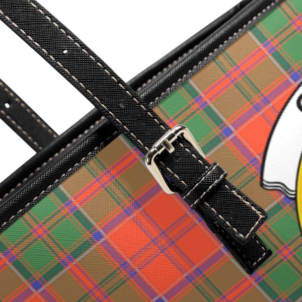 Grant Ancient Tartan Crest Leather Tote Bag For Sale - Image 5