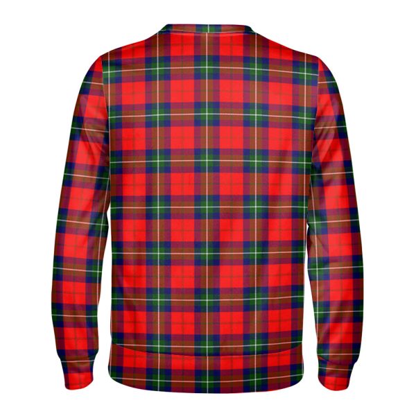 Ruthven Modern Tartan Crest Sweatshirt For Sale - Image 2