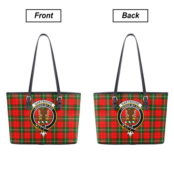 Gartshore Tartan Crest Leather Tote Bag Online Hot Sale - Image 3