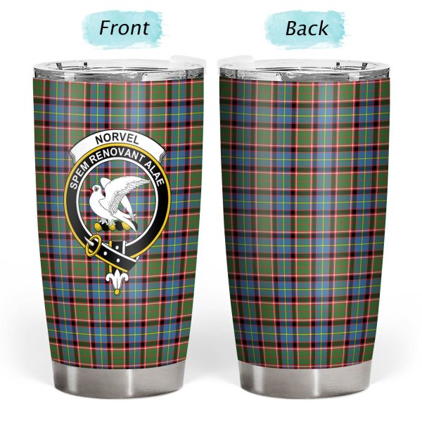 Norvel (or Norvill) Tartan Crest Tumbler Cheap - Image 3