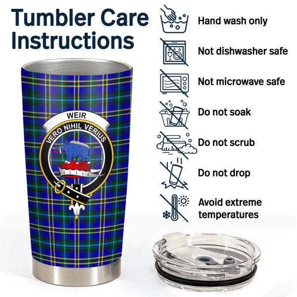 Weir Modern Tartan Crest Tumbler Online Sale - Image 4
