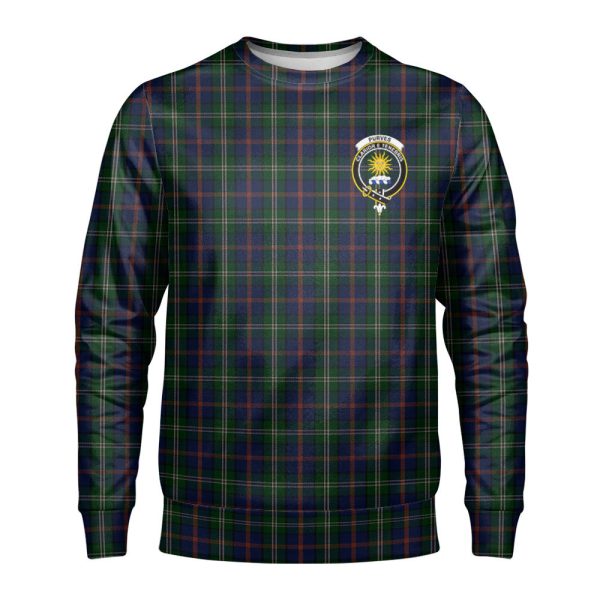 Purves Tartan Crest Sweatshirt For Sale